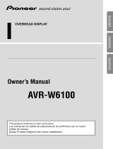 Pioneer AVR-W6100 Manual de usuario