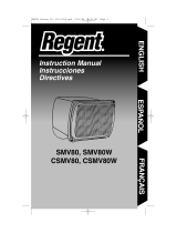 Regent Sheffield SMV80W CSMV80 Manual de usuario