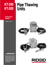RIDGID rigid kt-190 Manual de usuario