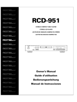 Rotel RCD-951 Manual de usuario