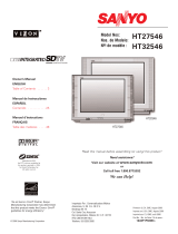 Sanyo Vizzon HT27546 Manual de usuario