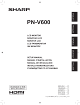 Sharp PN-V600 Manual de usuario