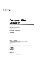 Sony CDX-715 Manual de usuario