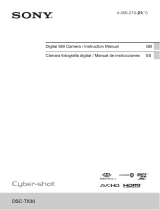 Sony DSCTX30/B Manual de usuario