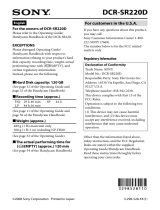 Sony DCR-SR220D El manual del propietario