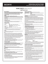 Sony MicroVault USM16GE Manual de usuario