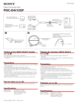 Sony POC-DA12SP Manual de usuario
