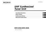 Sony WRR-855A Manual de usuario