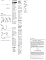 Sony SRS-A3/BLK Manual de usuario