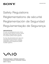 Sony SVE11115EBB Safety guide