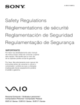 Sony SVE11113FXW Safety & Regulations Guide