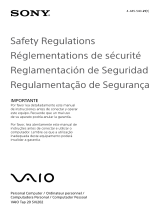 Sony SVJ20213CXW Safety & Regulations Guide
