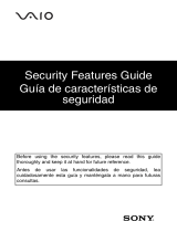 Sony VGN-AX570G Security Features Guide