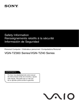 Sony VGN-TZ300 Manual de usuario