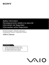 Sony VGN-Z820G/B Instrucciones de operación