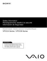 Sony VPCCA22FX/B Safety guide