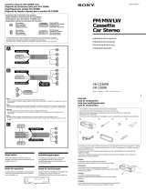 Sony XR-1300R Manual de usuario