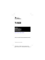 Texas Instruments Printer TI-5630 Manual de usuario