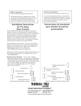 Therma-Tru Pre-hung Door Systems Manual de usuario