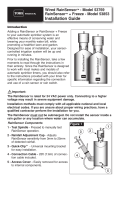 Toro WIRED RAINSENSOR 53769 Manual de usuario