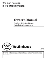 Westinghouse One-Light Outdoor Wall Lantern with Removable Tail 6686000 Manual de usuario