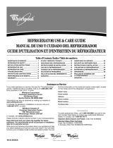 Whirlpool Refrigerator W10134555A Manual de usuario