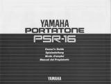 Yamaha Portatone PSR-16 Manual de usuario