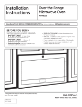 GE PVM9005DJBB Guía de instalación