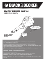 Black & Decker BDH2000L Hand Vacuum Manual de usuario