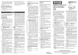 Ryobi A114UWP Manual de usuario