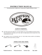 Hampton Bay F98WH02-G903-3 Instrucciones de operación