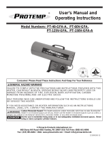ProTemp PT-150V-GFA Guía del usuario