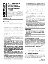 RIDGID AC840086SB2 Manual de usuario