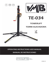 VMB TE-034B ALS Towerlift 125kg Bk Manual de usuario