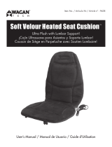 Wagan Soft Velour Heated Seat Cushion 9438 Manual de usuario