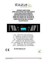 Ibiza Sound AMP1000USB-BT El manual del propietario