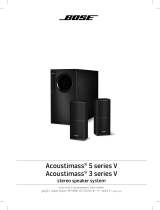 Bose acoustimass 3 series v stereo speaker system El manual del propietario