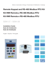 WEG SSW07-HMI-REM Remote Keypad and RS-485 Modbus RTU Kit Guía de instalación