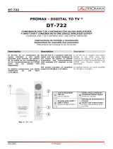 Promax DT-722 Manual de usuario