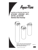 aqua-pure Aqua-Pure™ SST Series Whole House Water Filtration Housings - Standard Diameter Instrucciones de operación