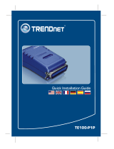Trendnet TE100-P1P Quick Installation Guide