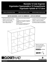 ClosetMaid 12 Cube Organizer Guía de instalación