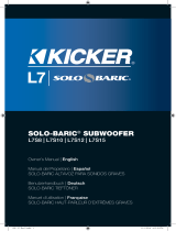 Kicker 2017 L7S Subwoofer El manual del propietario