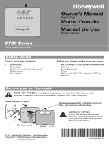 Honeywell Home CT30A Manual de usuario