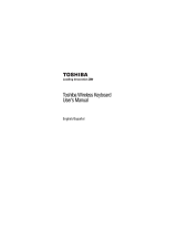 Toshiba Wireless Keyboard (PA3959U-1ETB) Manual de usuario