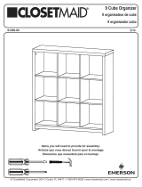 ClosetMaid 9-cube Organizer Guía de instalación