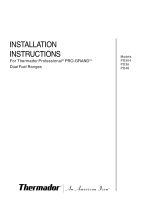 Thermador PD366BS/12 Guía de instalación