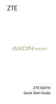 ZTE B Axon Mini Premium Edition Manual de usuario
