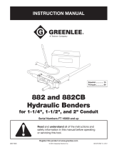 Greenlee 882CB Manual de usuario