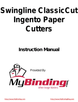 MyBinding GBC Swingline Ingento Manual de usuario